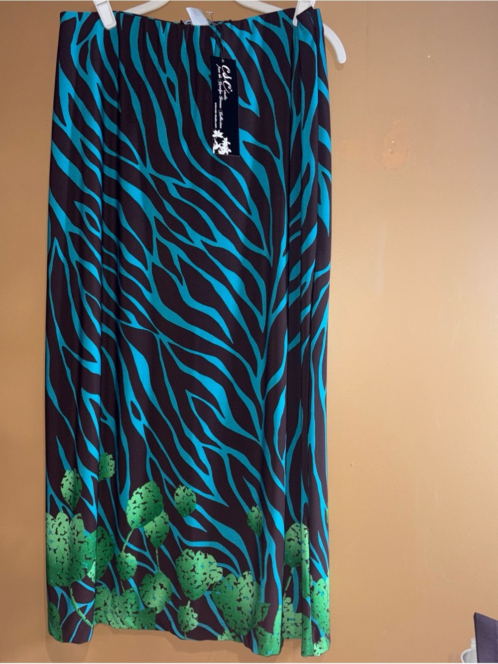 HC780 Vintage CSC Studio Women's Size XL 35in Long Lightweight Skirt Stretch